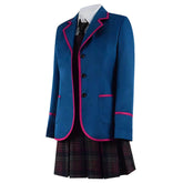 Adult The Umbrella Academy Blue School Uniform Outfit Cosplay Costume - ACcosplay